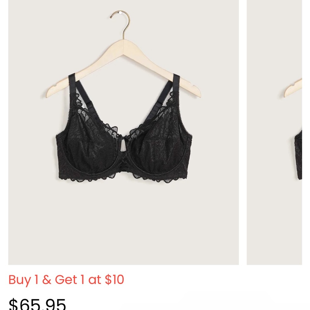 40DDD Deesse unlined lace bra. EUC First photo is from website.